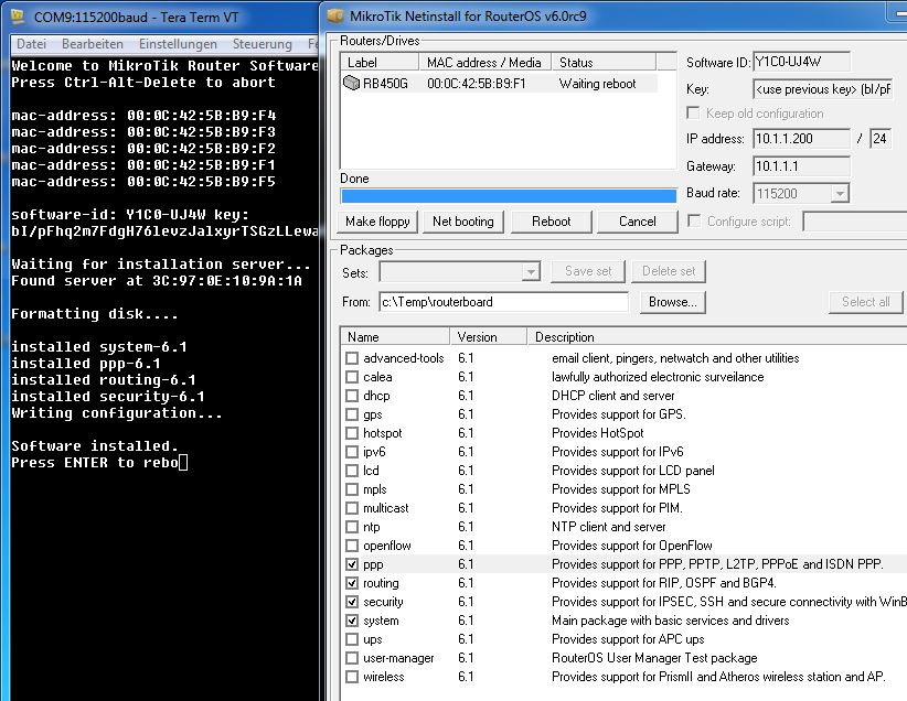 mikrotik firmware upgrade